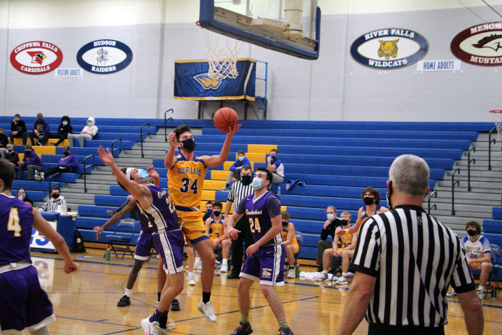 Rice Lake boys basketball vs. Ashland 12-30-20
